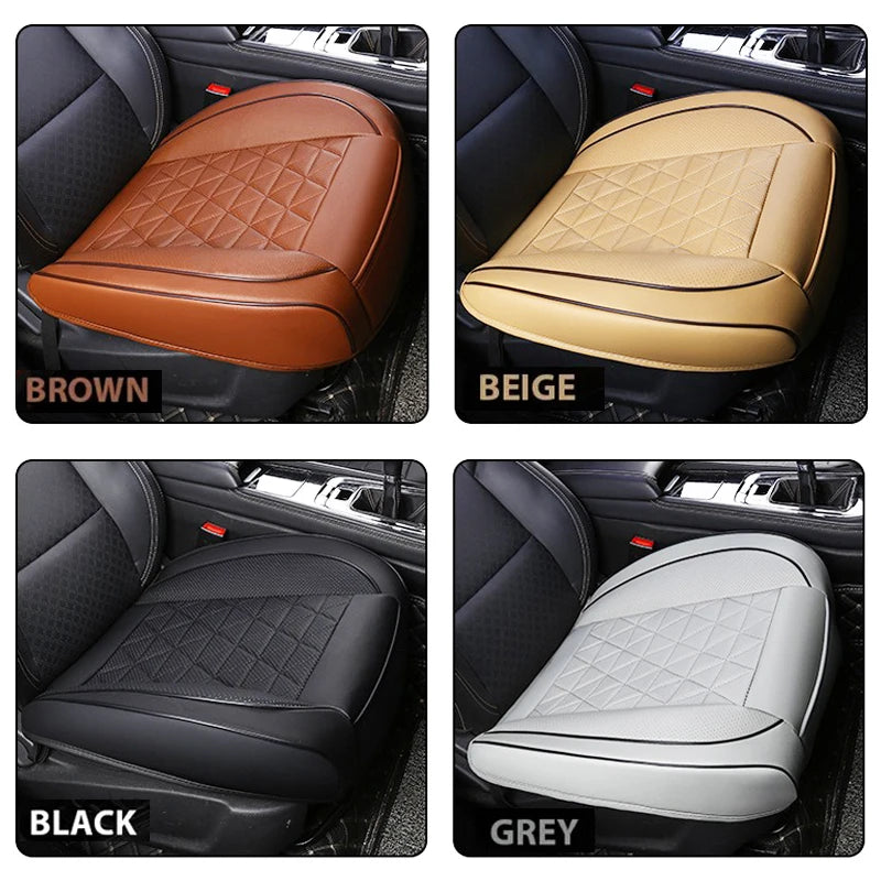 New Front Car Seat Cover PU Leather Cars Seat Cushion Automobiles Seat Protector Universal Car Chair Pad Mat Auto Accessories