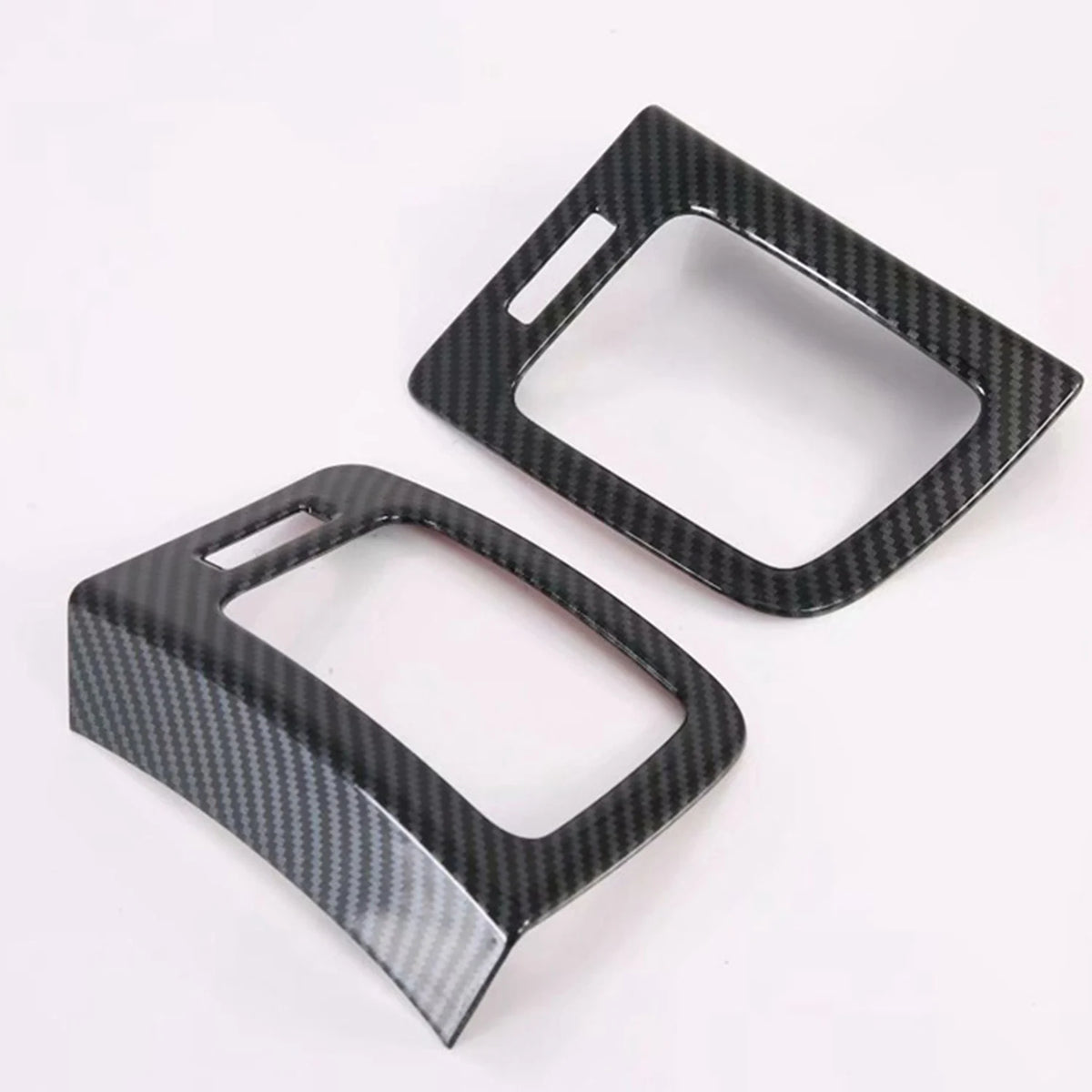 #47M Automotive Parts & Accessories,Car Carbon Fiber Air Vent Cover Inner Door Handle Trim (Carbon Fiber)