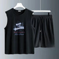 Men's Tank Top Sets 2026 Summer Quick drying Sportswear jogging set running oversize seaside sweat suit sports beach crewneck
