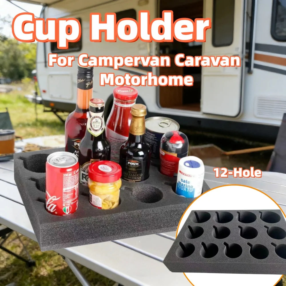 RV Bubble Cup Holder Glass Cup Drinks Rack Car Interior Cup Storage Organiser Accessories For Campervan Caravan Motorhome