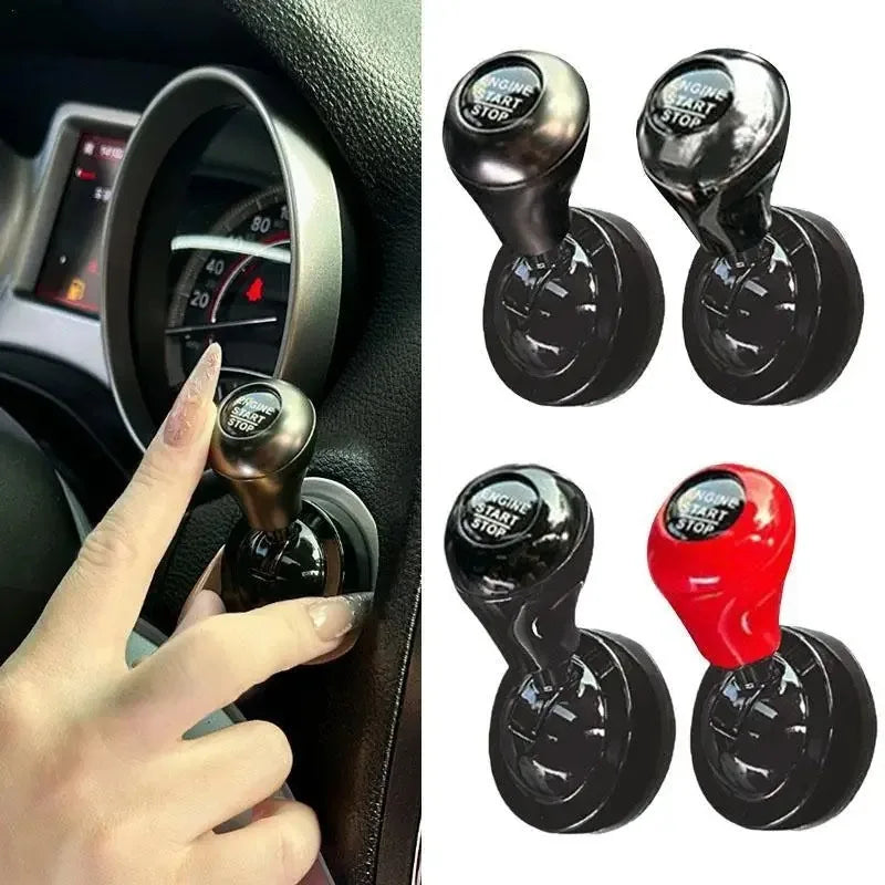 Car One-Touch Start Button with Push-to-Start Rocker Lever Retro Joystick Decoration Automotive Interior Accessories Car Gift