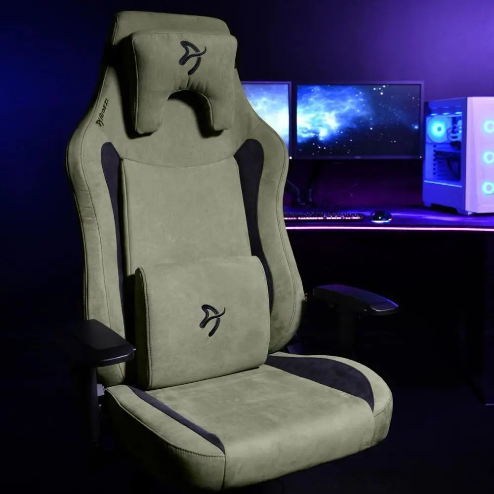 Large Ergonomic Gaming Chair with Adjustable Height, Spacious Seat and Backrest, Support Pillows - Scandinavian Style Office Cha