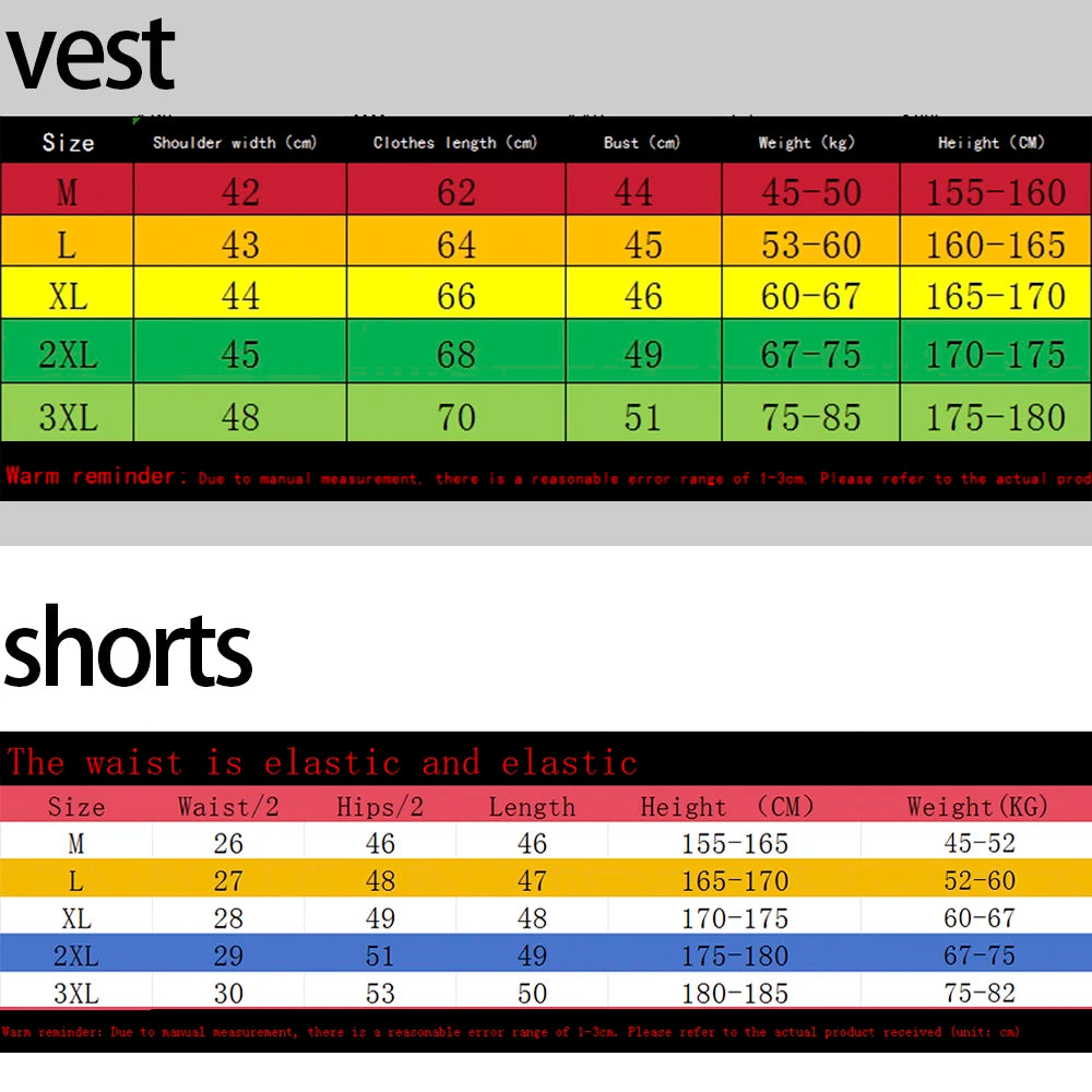 Men's Tank Top Sets 2026 Summer Quick drying sets for men beach Breathable sports  seaside oversize running Sportswear