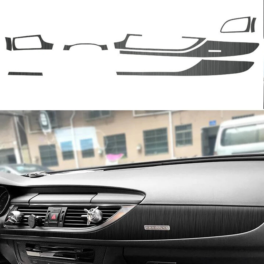 Car Styling Accessories Automobile Central Control Instrument Decorative Stickers for Audi A6 C7 2012-2018