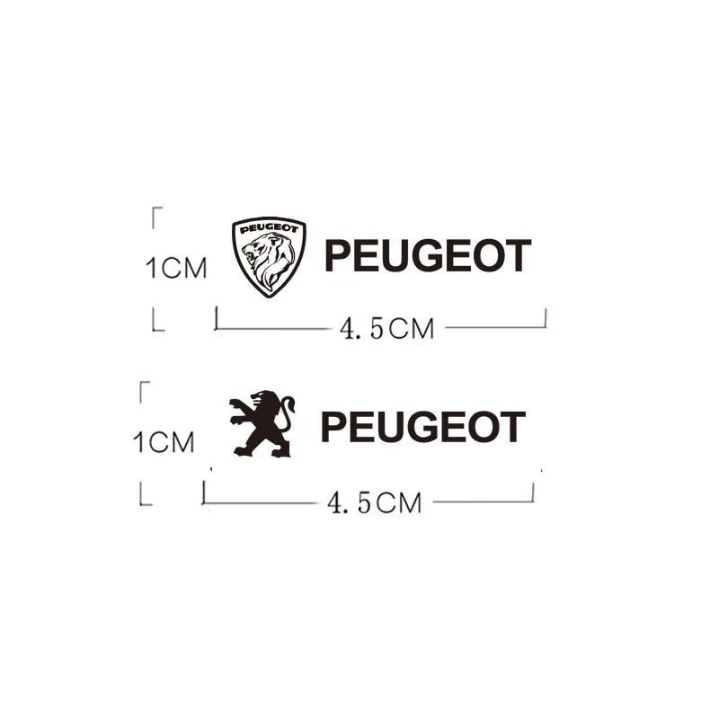 Car Interior Decals Emblem Sticker Decoration Accessories For Peugeot 206 307 308 207 3008 208 407 508 2008 5008 301 Citroen DS