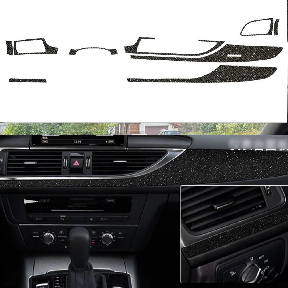 Car Styling Accessories Automobile Central Control Instrument Decorative Stickers for Audi A6 C7 2012-2018