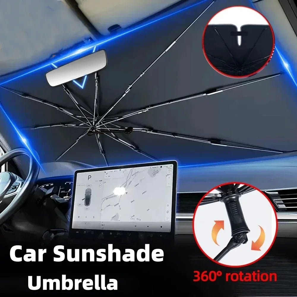 Car Front Windshield Sunshade Heat Insulation Sun Visor Summer For Auto Accessories
