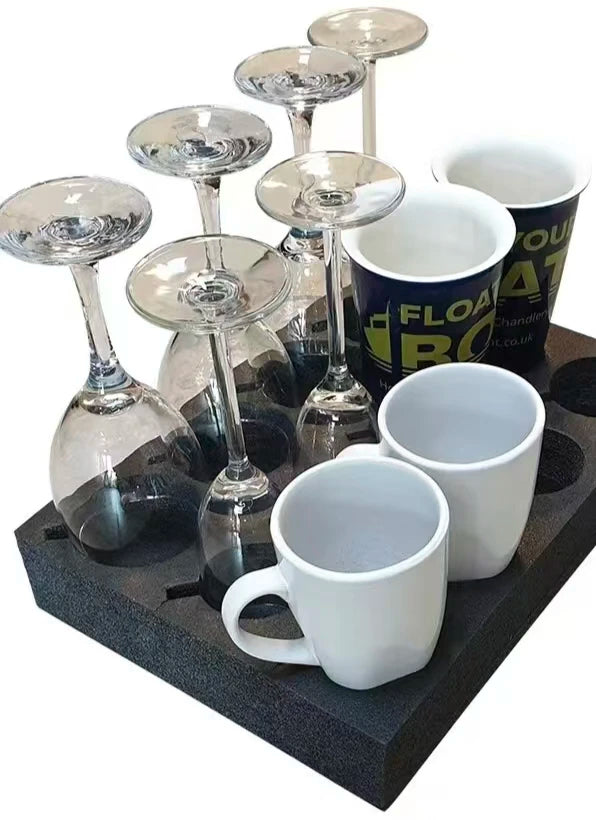 RV Bubble Cup Holder Glass Cup Drinks Rack Car Interior Cup Storage Organiser Accessories For Campervan Caravan Motorhome