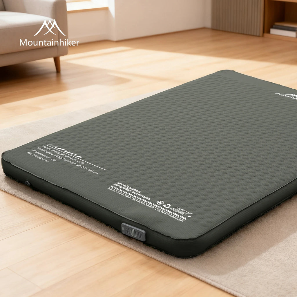 MOUNTAINHIKER Outdoor Inflatable Cheese Mattress Garden Portable Special Sponge Edition 10CM Family Sleeping Pad Mat Furnitures