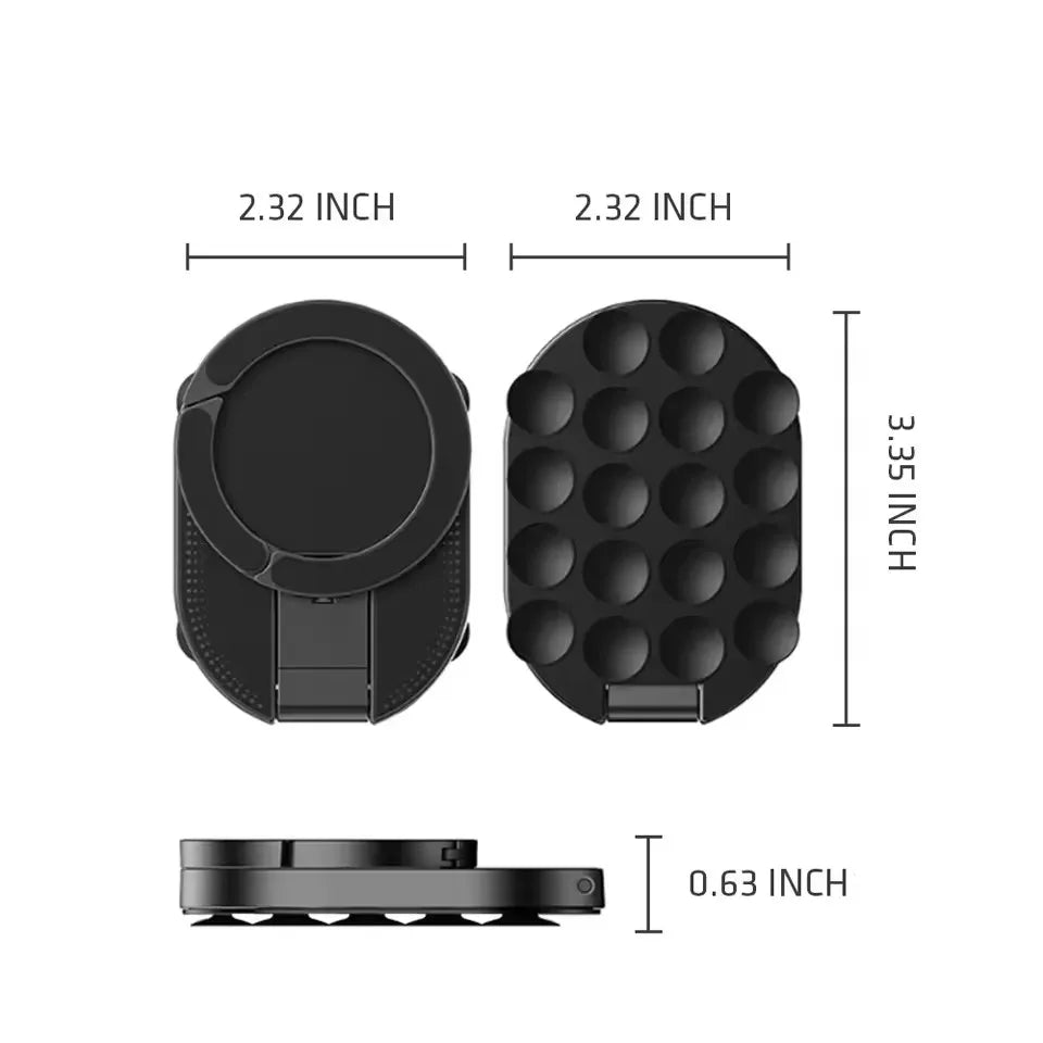 MA39 Magnetic Foldable Phone Stand Universal 360° Rotation Desktop Mobile Holder With Suction Cups At The Bottom