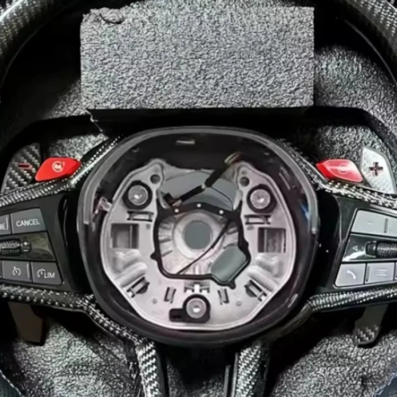 Car Steering Wheel Carbon Fiber Leather For BMW G20 G30 G21 G22 G23 3 Series 320i 325i 330i Car Interior Accessories